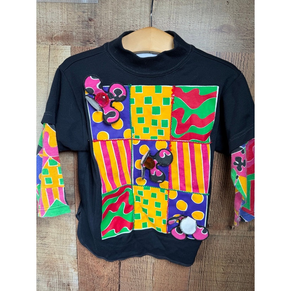 Vintage 3T Tickle Me Cofre Inc. Flower Shirt Made in USA
